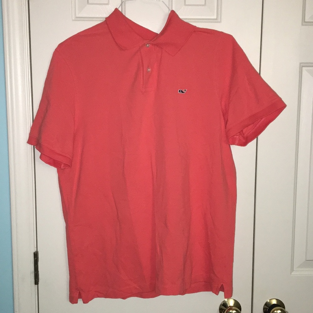 Vineyard Vines Men’s Salmon Slim Fit Polo